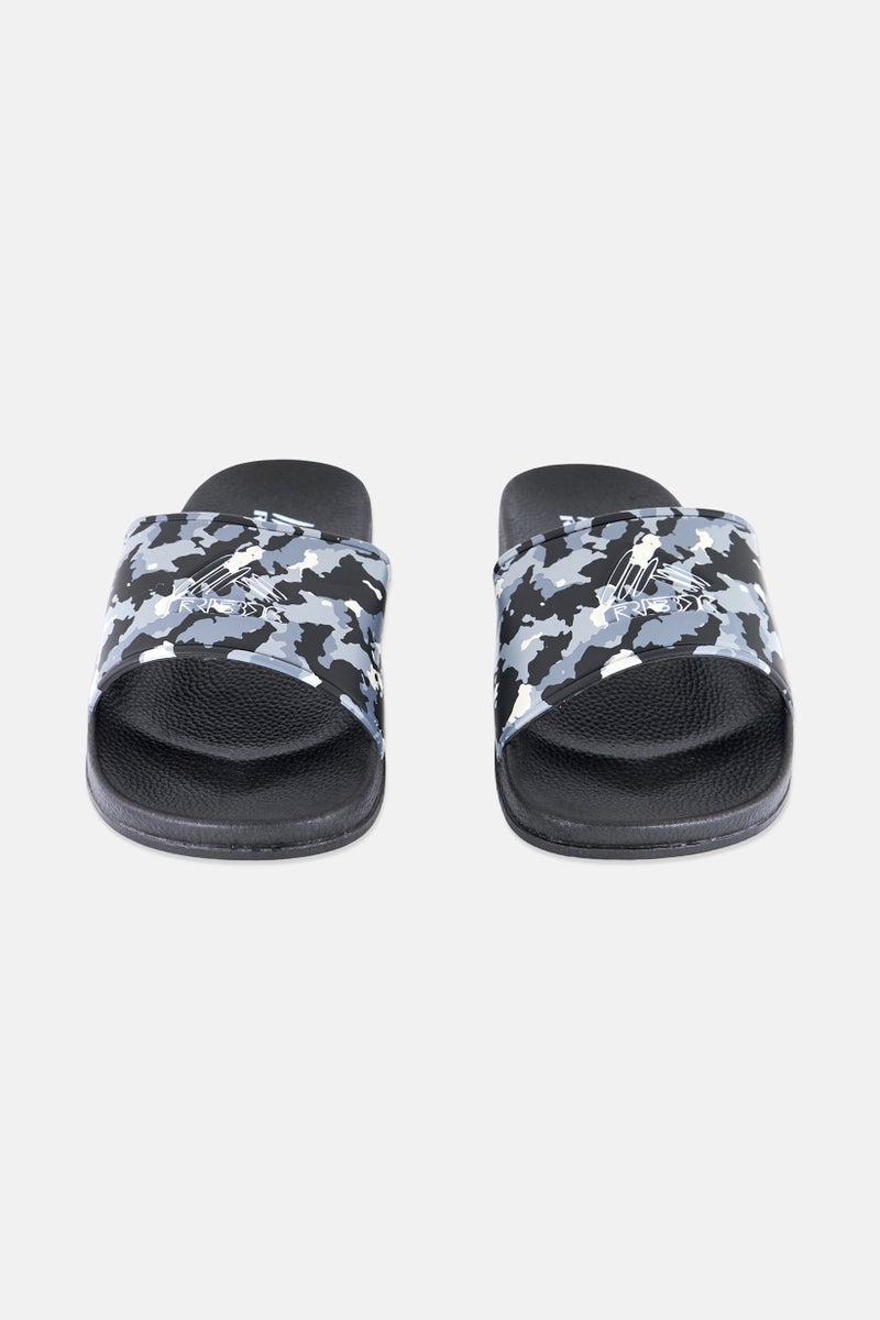 RBX Men Camouflage Slip On Slides, Multicolor  - Image 4
