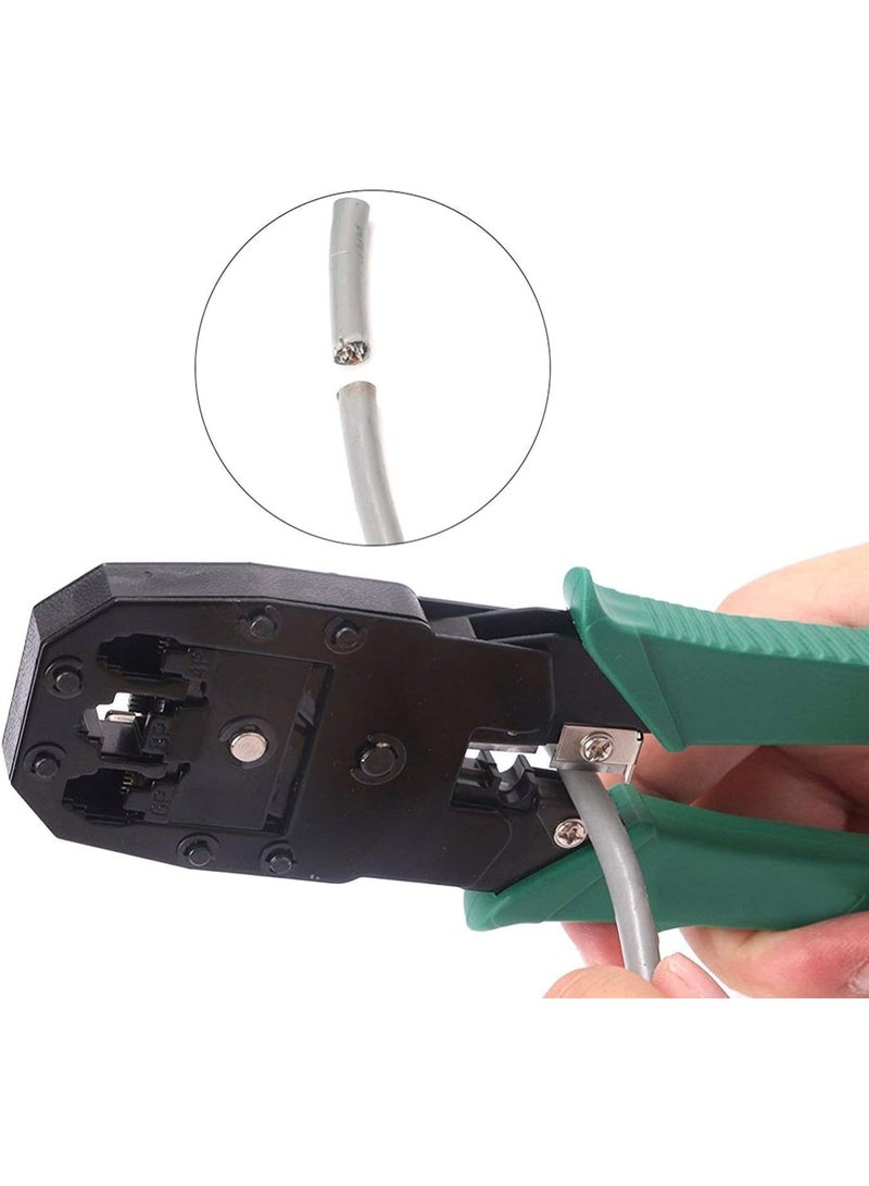 3-in-1 Modular Crimping Tool | RJ45 & RJ11 LAN Cutter | Cat5/Cat5e/Cat6 Network Cable Crimper & Cutter - Image 4