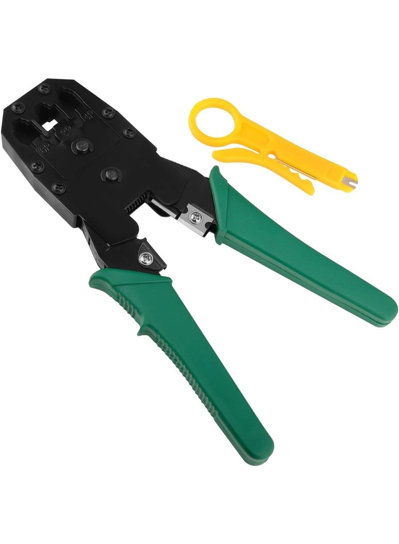 3-in-1 Modular Crimping Tool | RJ45 & RJ11 LAN Cutter | Cat5/Cat5e/Cat6 Network Cable Crimper & Cutter - Image 1