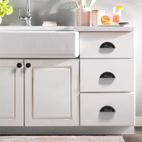 9BUILD 10 Pack Matte Black Cabinet Pulls 3 Inch Hole Center Bin Drawer Pulls for Cabinets - Image 3