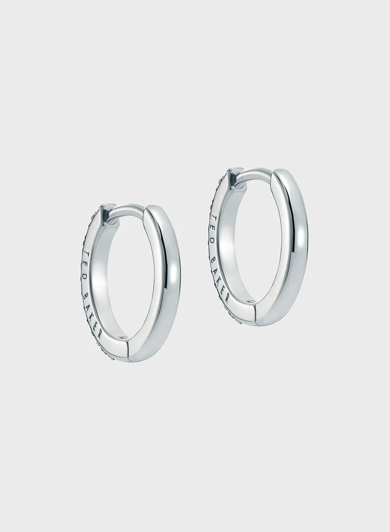Ted Baker Crystal Detail Hoop Earrings