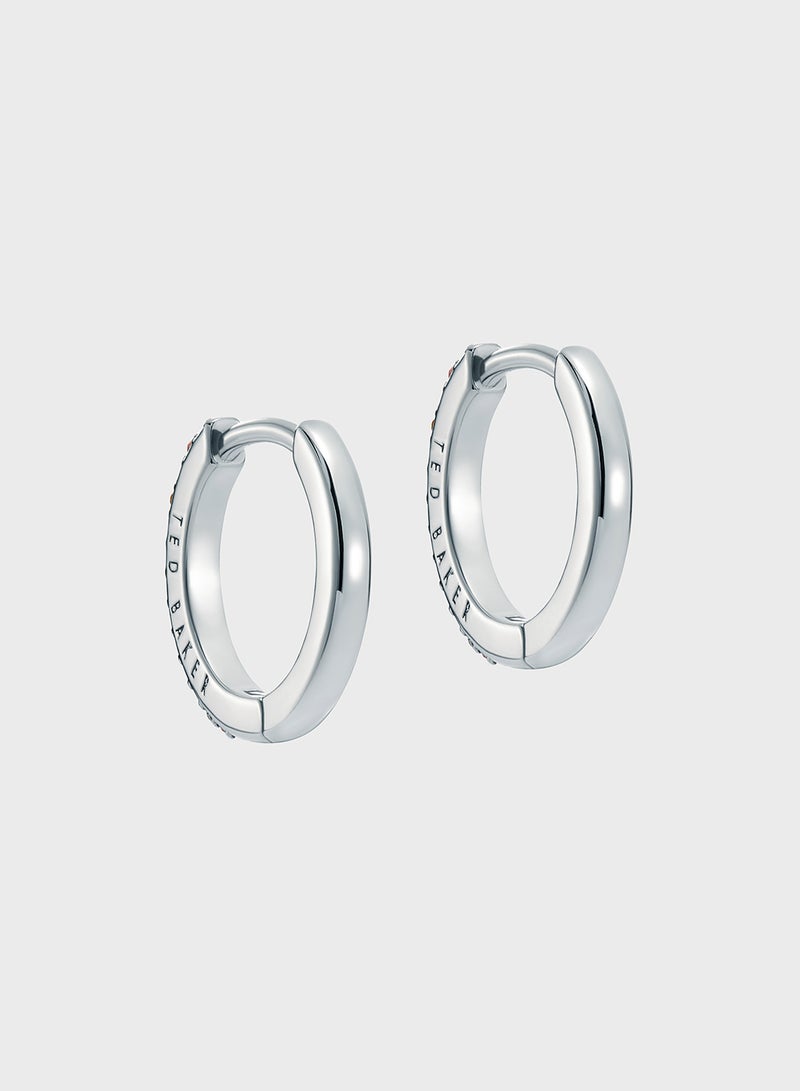 Ted Baker Crystal Detail Hoop Earrings  - Image 3