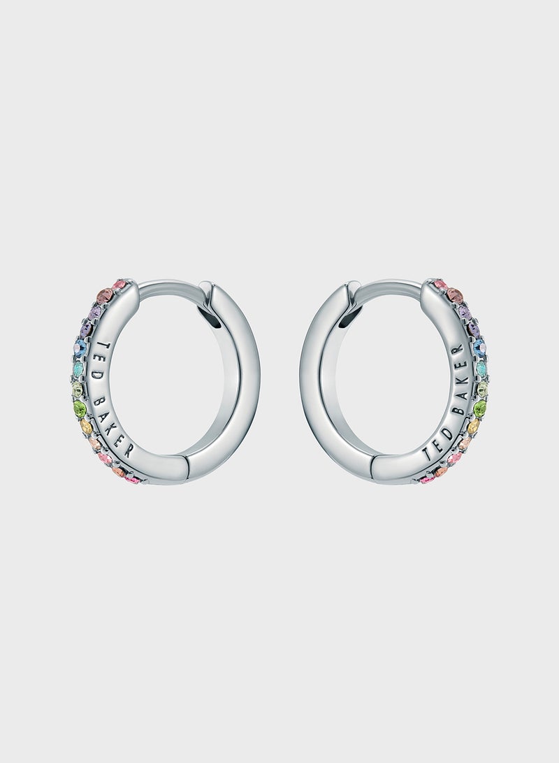Ted Baker Crystal Detail Hoop Earrings  - Image 2