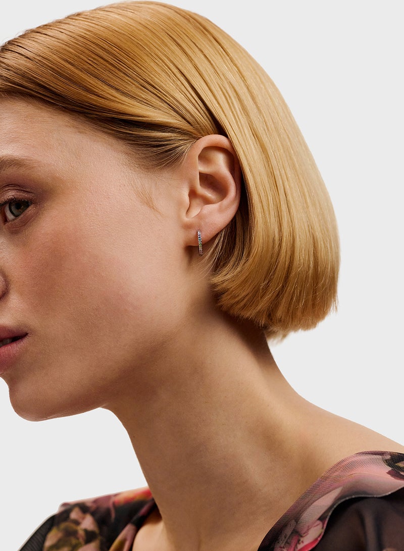 Ted Baker Crystal Detail Hoop Earrings  - Image 4