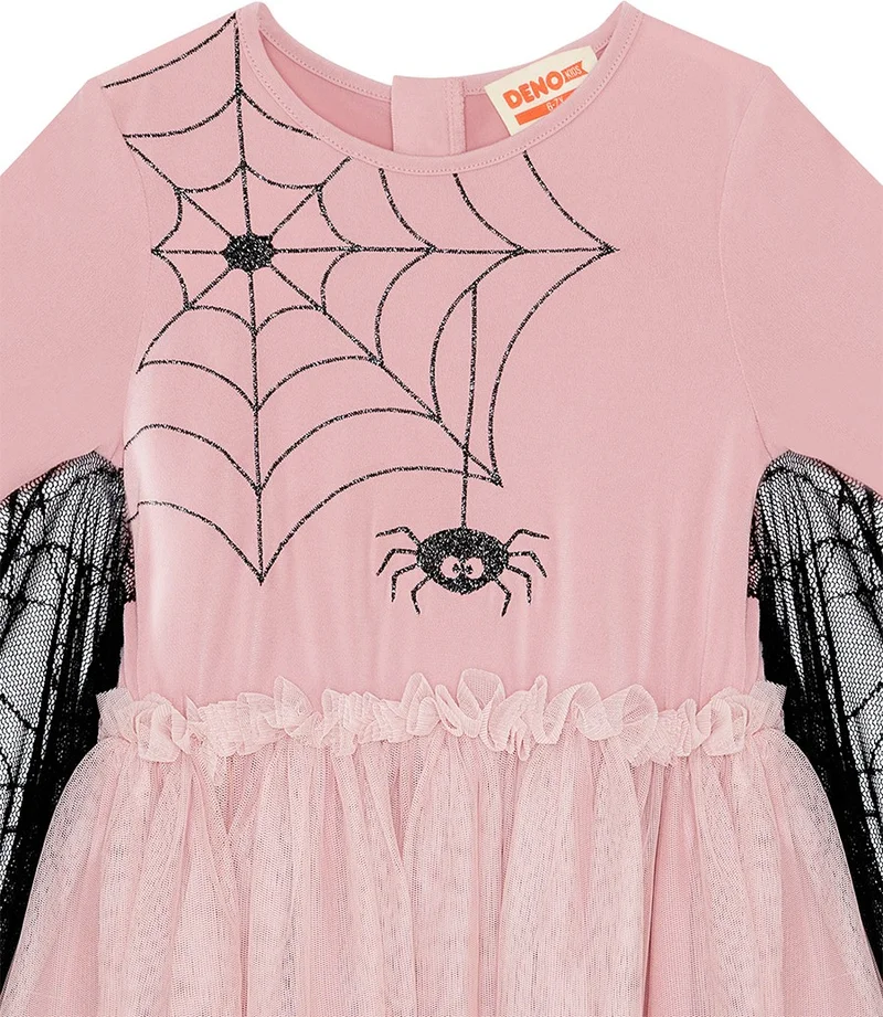 Denokids Spiderweb Tulle Dress