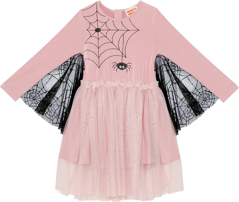 Denokids Spiderweb Tulle Dress