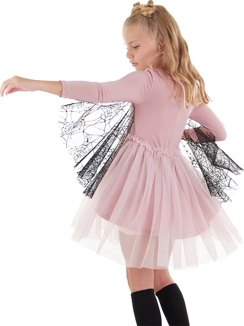 Denokids Spiderweb Tulle Dress