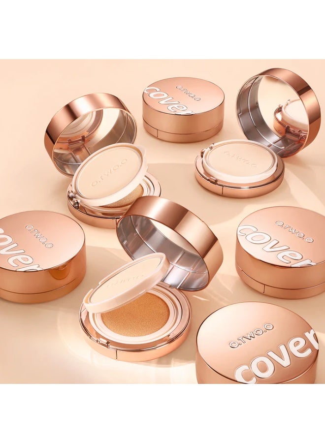 OTWOO O.TWO.O All-Day Soft-Focus Powder & Cushion Cream – Long-Lasting Glowy Base (N105, IVORY) - Image 2