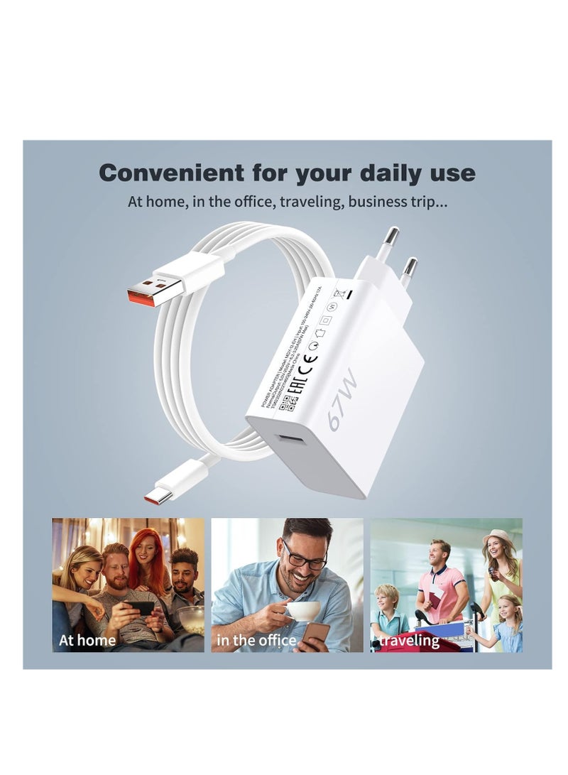 general 67W for Xiaomi European Fast Charger Europe Travel Plug Adapter Hypercharge for Xiaomi 14 13 12 14t 13t 12t 12s Pro Lite Redmi Note 14 13 12 11 K80 K70 K60 K50 11 11s Plus 11t Poco X6 X5 F5 X4 Gt Bl - Image 4