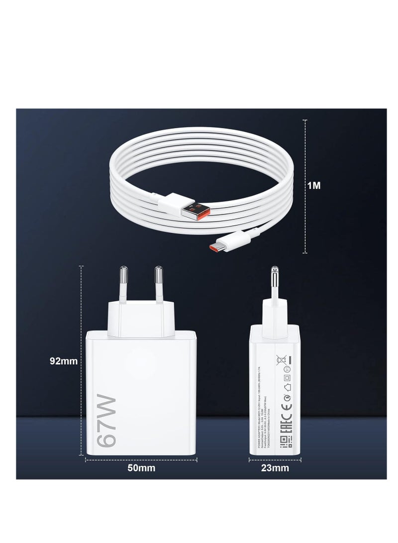 general 67W for Xiaomi European Fast Charger Europe Travel Plug Adapter Hypercharge for Xiaomi 14 13 12 14t 13t 12t 12s Pro Lite Redmi Note 14 13 12 11 K80 K70 K60 K50 11 11s Plus 11t Poco X6 X5 F5 X4 Gt Bl - Image 2
