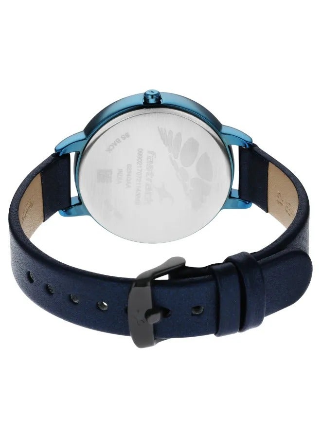 fastrack Women's Analog Round Shape Leather Wrist Watch - 6234QL01 - 40.5 Mm - Image 5