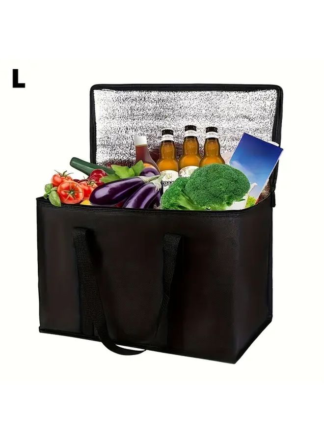 Large Insulated Cooler Bag Keeps Food Hot or Cold for Hours Reusable Durable Tote - Image 3