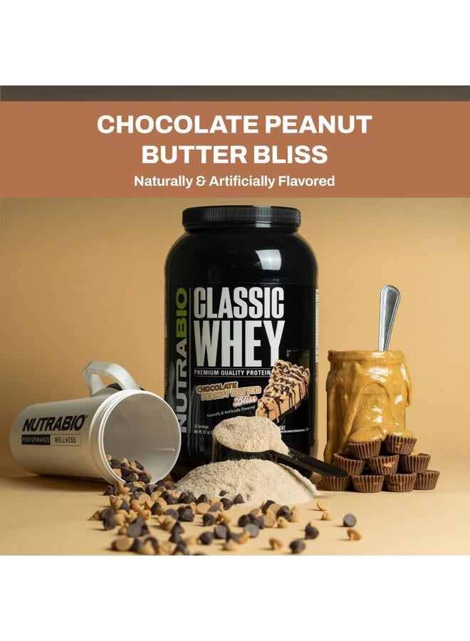 NutraBio Classic Whey Chocolate - Peanut Butter Bliss Dairy (5 lb.) - Image 4