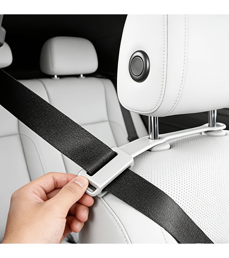 Black Car Seat Belt Guides For Easy Pulling And Safe Driving - Image 4