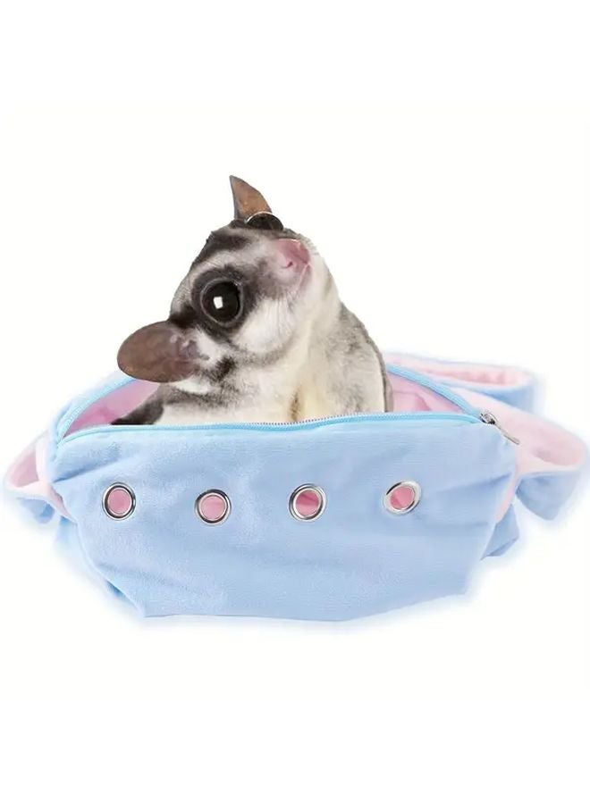 Green Hands Free Pet Carrier For Hamsters Small Animals Durable Polyester Travel Bag - Image 4