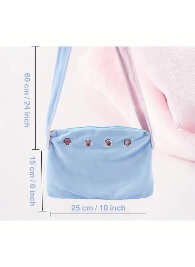 Green Hands Free Pet Carrier For Hamsters Small Animals Durable Polyester Travel Bag - Image 3
