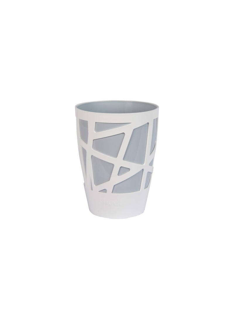 أيدل إناء زهور بلاستيكي مزخرف بشكل منحني 13 - سعة 2 لتر - إناء دائري للزراعة الداخلية والخارجية للبلكونة والTabletop والحديقة - وعاء نباتي زخرفي متعدد الألوان - مصنوع في إيطاليا - بواسطة إيدل - Image 5