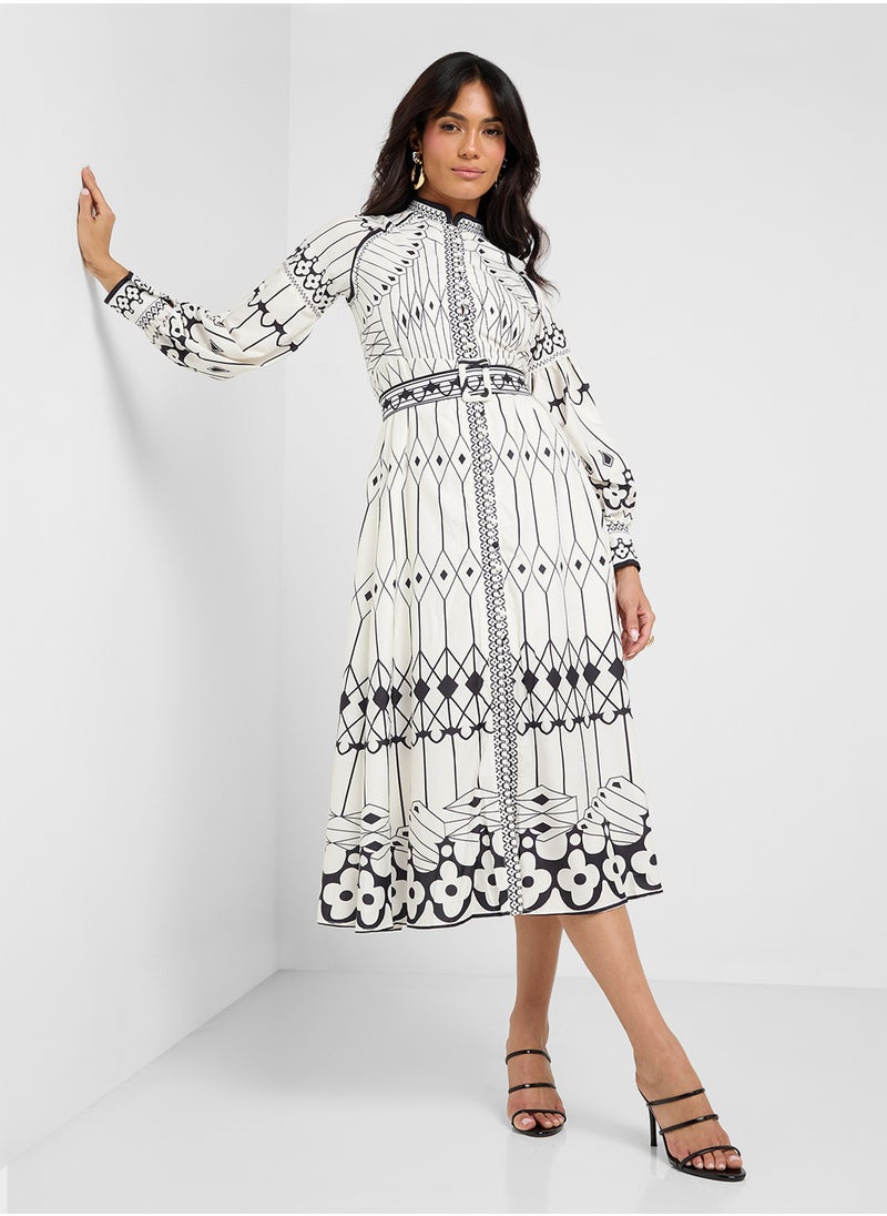 ELLA Printed Dress  - Image 1