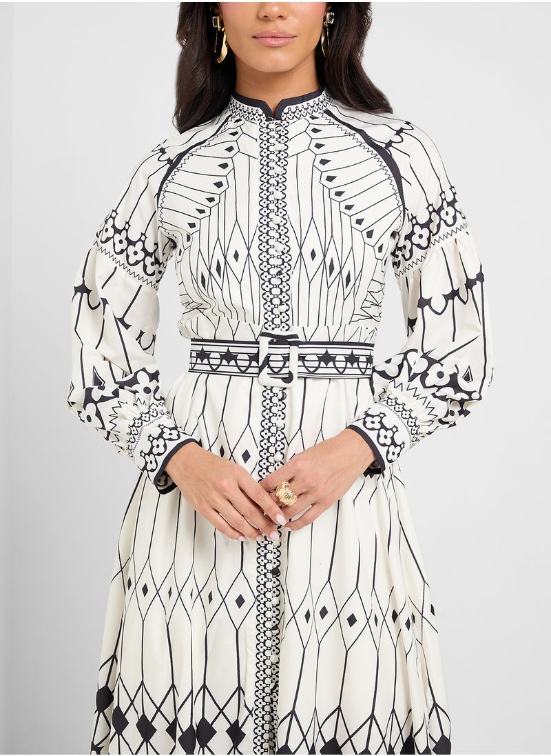 ELLA Printed Dress  - Image 3