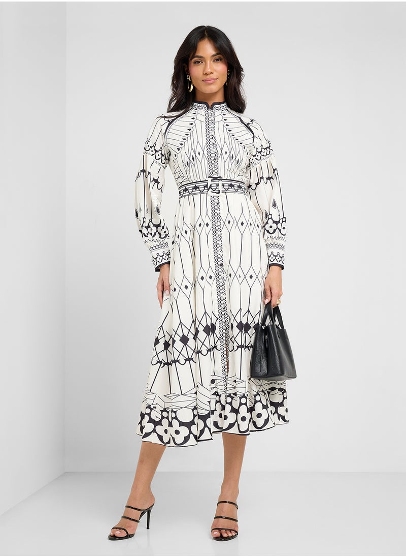 ELLA Printed Dress  - Image 4
