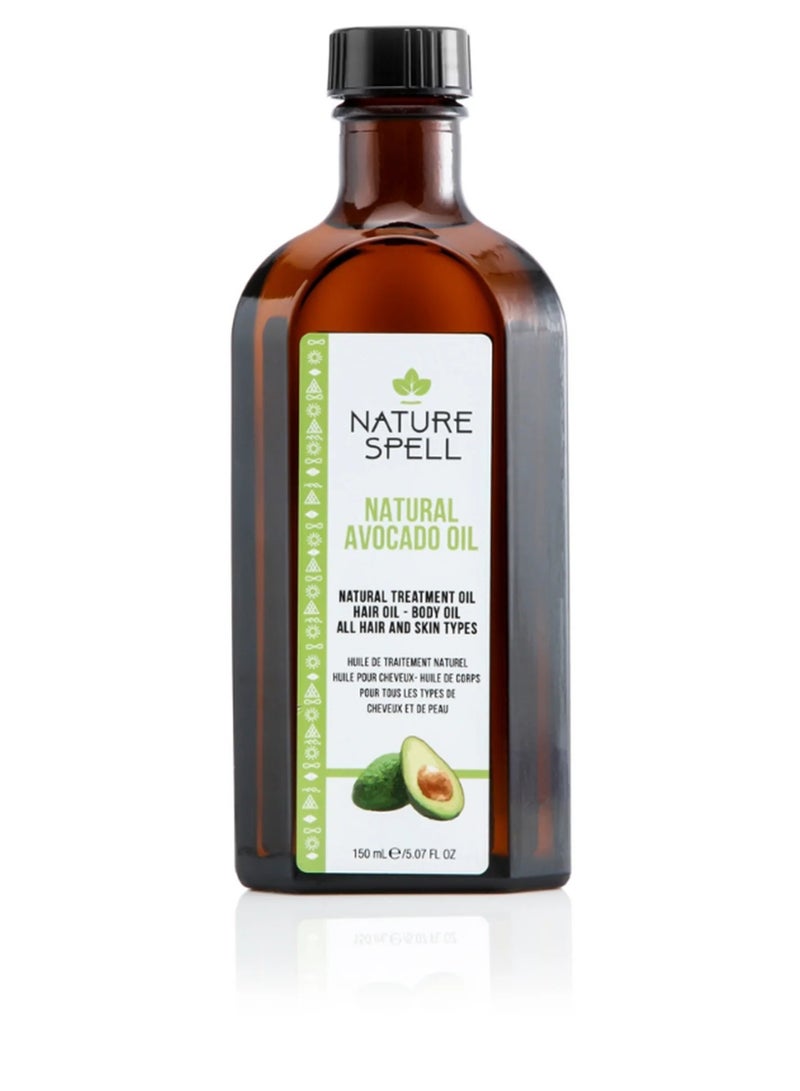 نايتشر سبيل زيت الأفوكادو من Nature Spell للشعر والبشرة – 150 مل – لنمو الشعر وتحسين إشراقة البشرة - Image 1