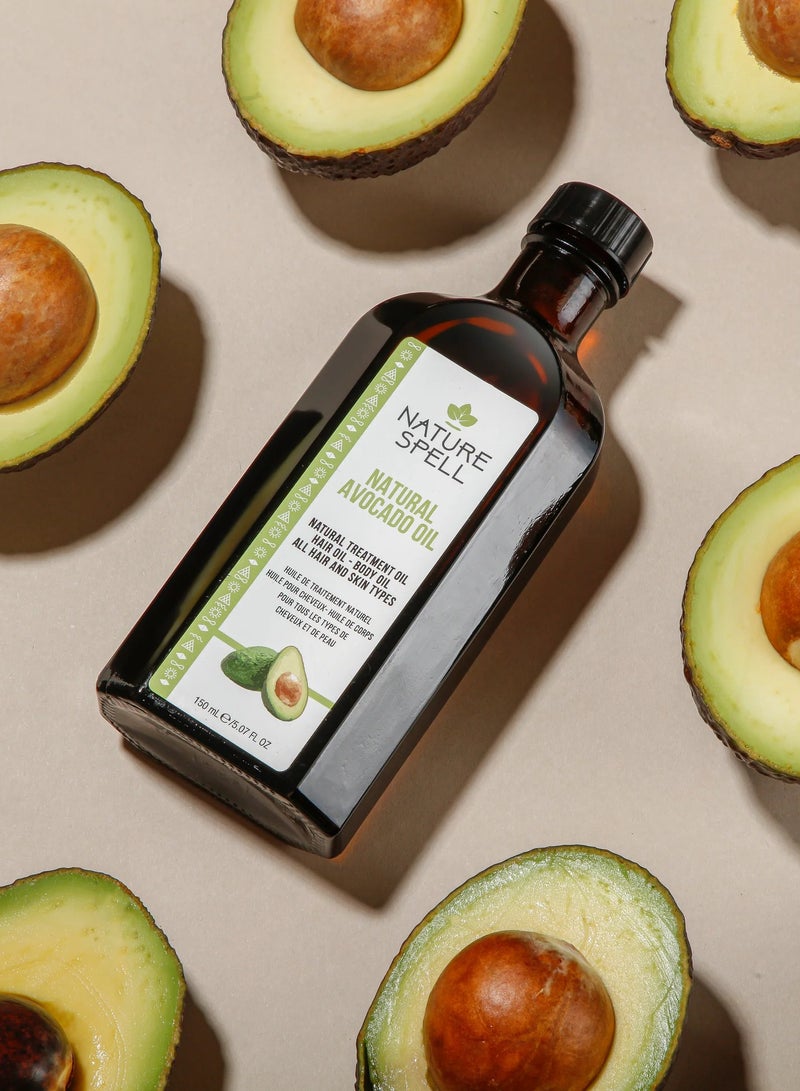 نايتشر سبيل زيت الأفوكادو من Nature Spell للشعر والبشرة – 150 مل – لنمو الشعر وتحسين إشراقة البشرة - Image 3