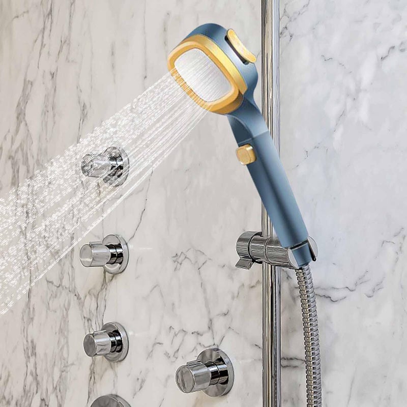 comfrt Shower Head Hand-held, Showerheads & Handheld Showers, Four Gear Pressurized Shower Filtration One Button Water Stop Shower Nozzle Shower Set Pressurized Hand-held Shower Head - Image 1