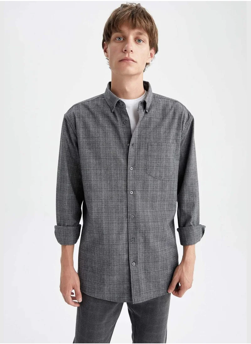 DeFacto Long Sleeve Buttoned Shirt
