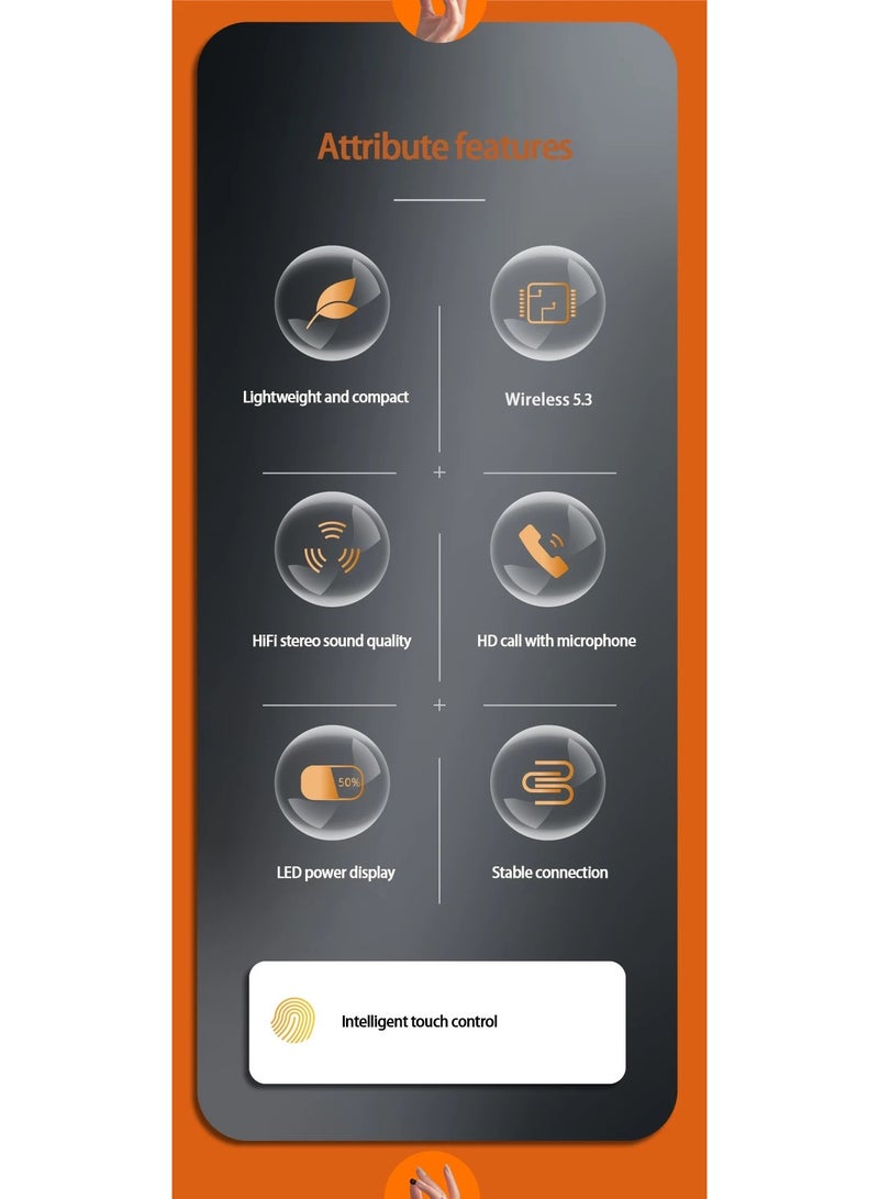 صغيرة المحمولة في الأذن طويلة التحمل أذن مزدوجة التردد العالي جدا الألعاب الحد من الضوضاء سماعات الأذن اللاسلكية بلوتوث - Image 5