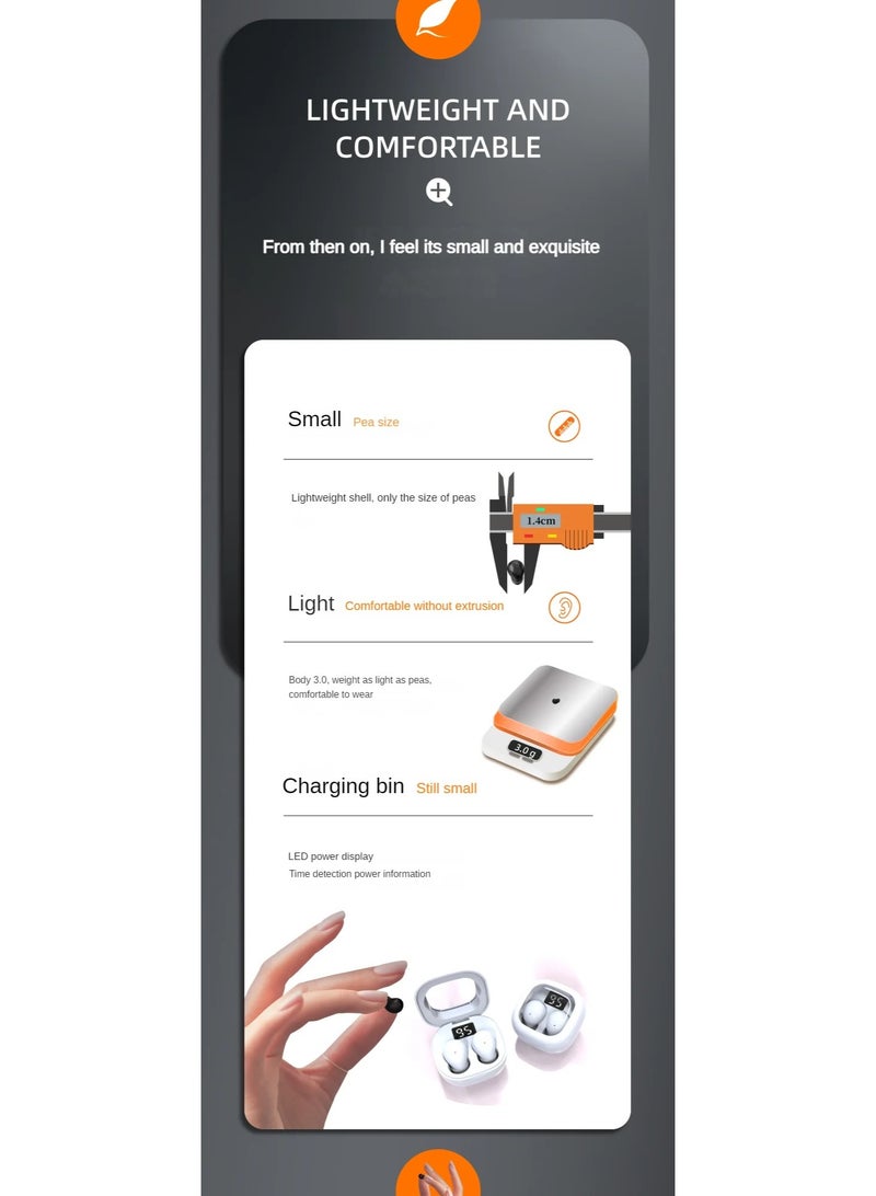 صغيرة المحمولة في الأذن طويلة التحمل أذن مزدوجة التردد العالي جدا الألعاب الحد من الضوضاء سماعات الأذن اللاسلكية بلوتوث - Image 4