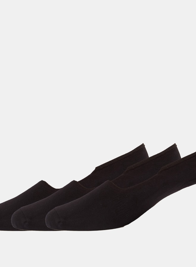 دوتشيني جوارب رجالية سادة غير ظاهرة بحافة مطاطية - عبوة من  قطع - Image 3