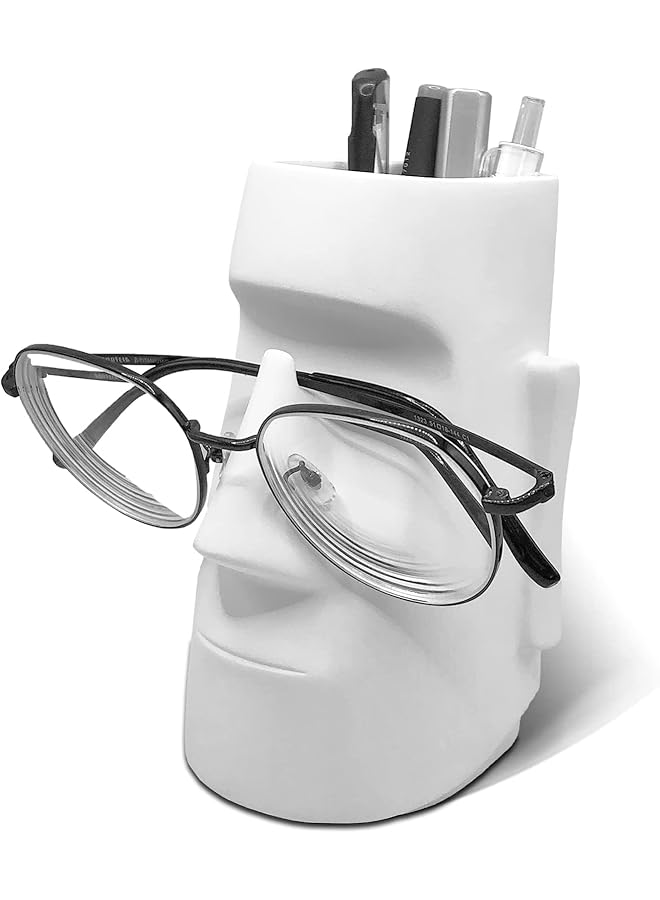 X spring Pencil Holder Pen Holder For Desk Pencil Holder With Glasses Holder Simple Modern Style Pencil Holder With Glasses Holder Multifunctional Makeup Brush Holder Desk Accessories - Image 1