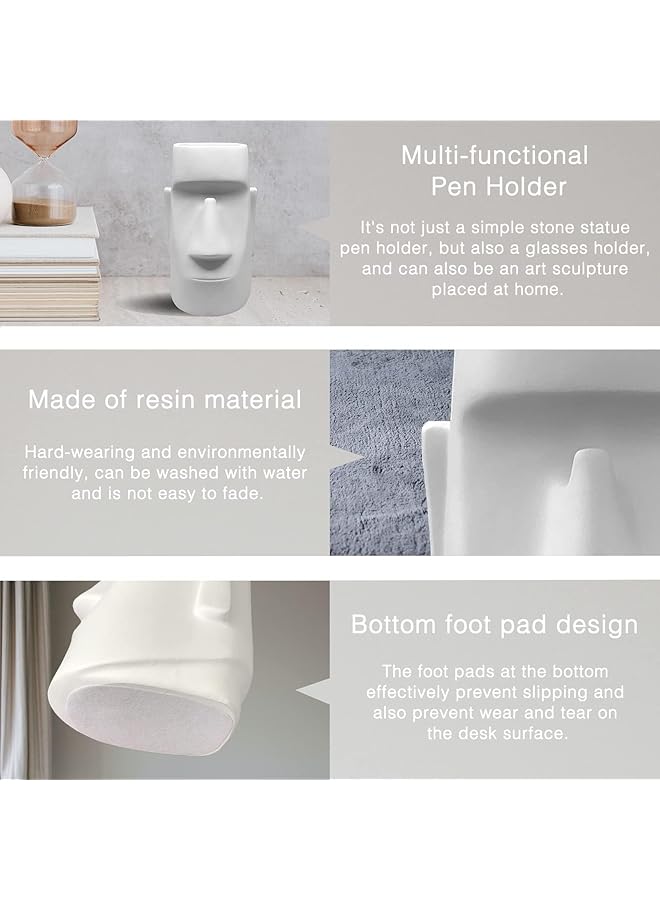 X spring Pencil Holder Pen Holder For Desk Pencil Holder With Glasses Holder Simple Modern Style Pencil Holder With Glasses Holder Multifunctional Makeup Brush Holder Desk Accessories - Image 2