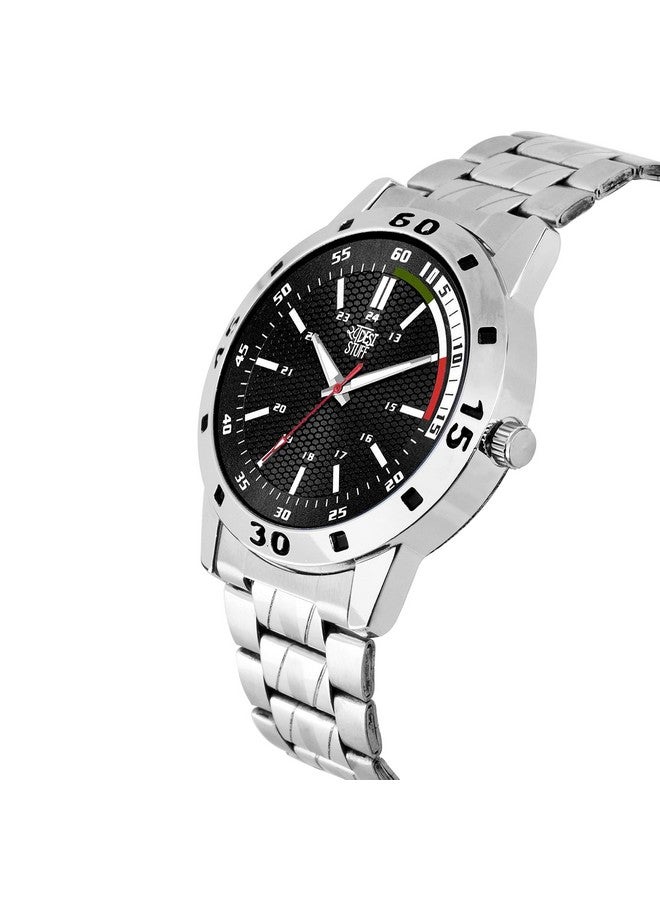 SWADESI STUFF Stainless Steel Pack of 3 Multicolor Dial Analogue Watch for Men and Boys, Silver Band - Image 2