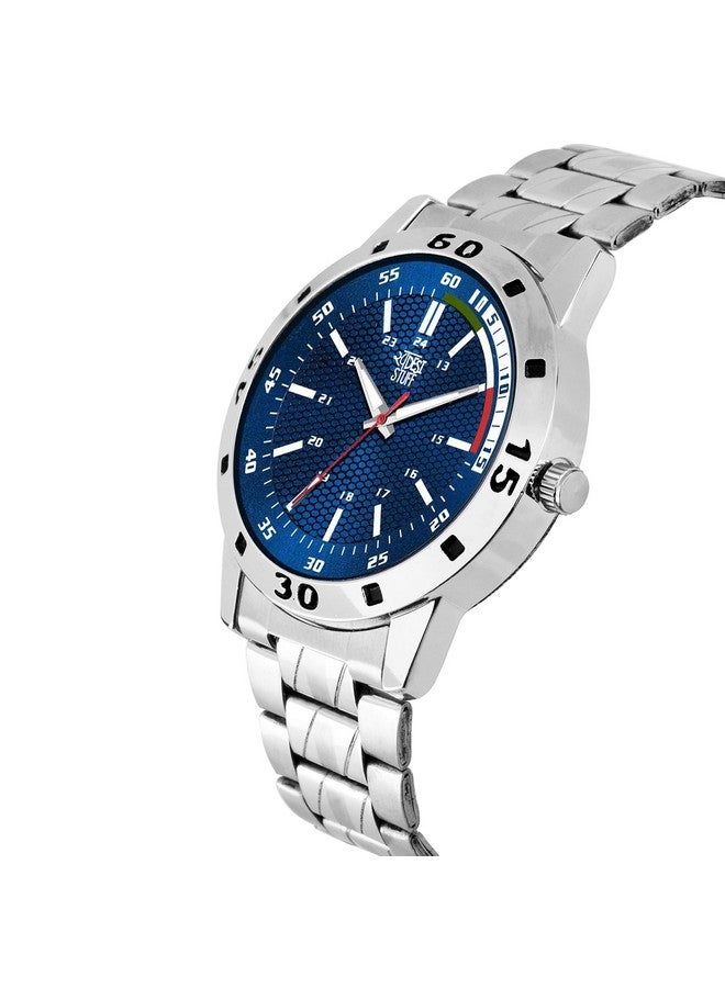 SWADESI STUFF Stainless Steel Pack of 3 Multicolor Dial Analogue Watch for Men and Boys, Silver Band - Image 4