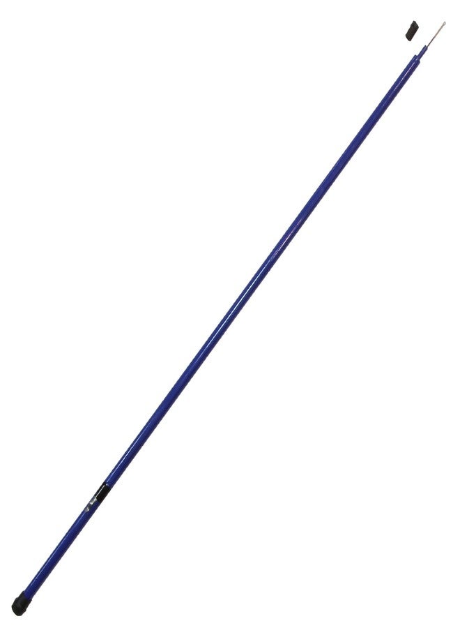 Anley 10Ft Telescopic Flagpole - Retractable Fiberglass Outdoor Telescoping flag pole - Reinforced Twist-to-tighten Section & Clip Hook Top - Lightweight Durable Pole (Blue) - Image 1