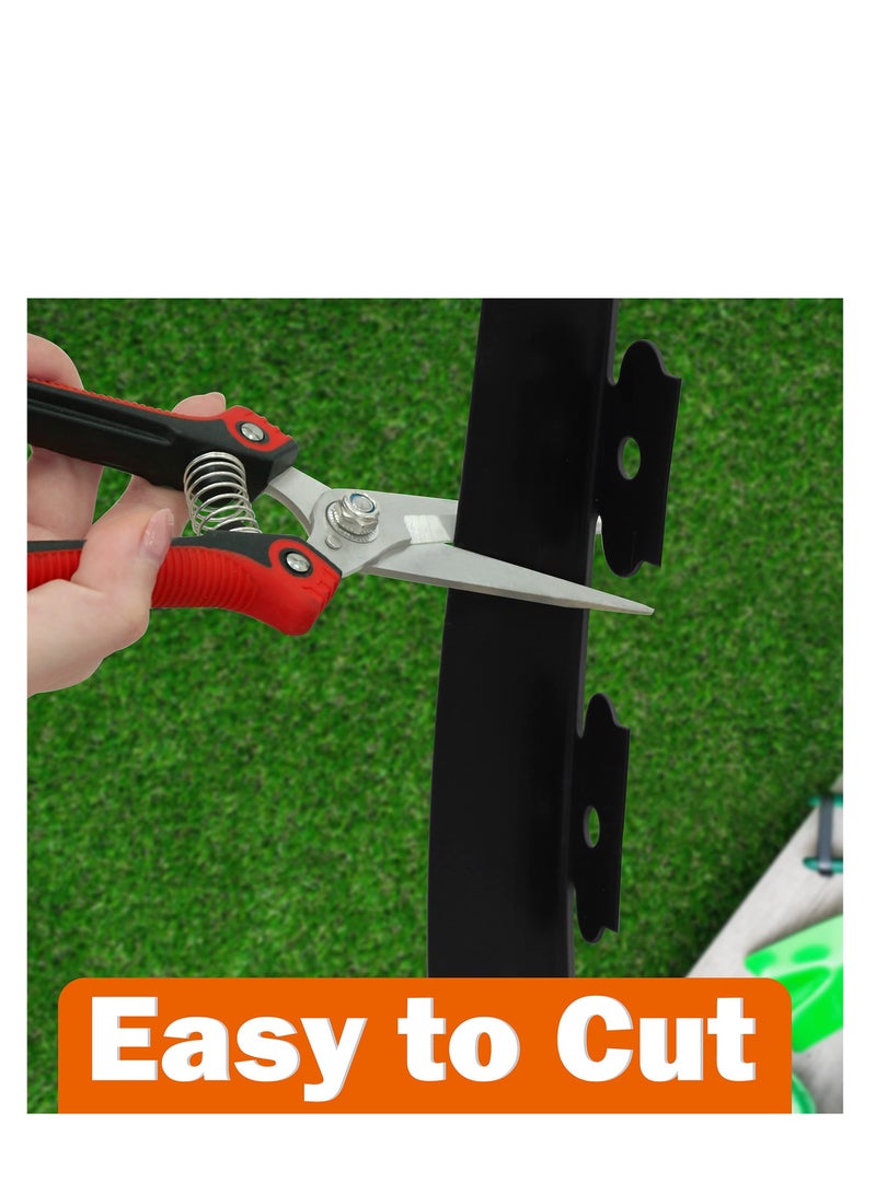 إكسفور Landscape Edging Kit, No Dig Landscape Edging, About Long 16ft/5m Edging Coil Comes with 15 Pcs Spikes,  No Dig Lawn Border Design - Image 4