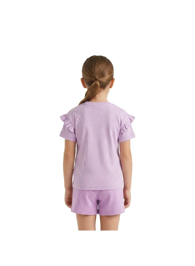 Trucare  The Smurfs Toddler Girls Printed T-Shirt & Shorts Co-ord Set for Kids | Best Price UAE