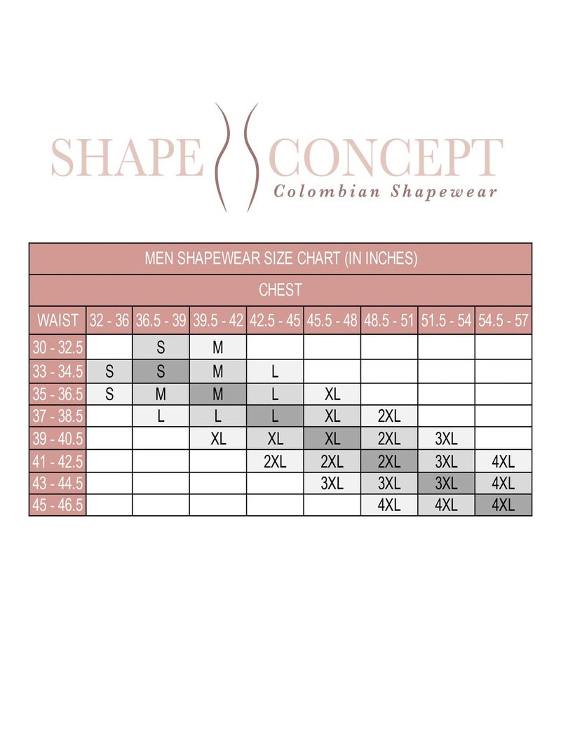 SHAPE CONCEPT Faja Colombiana Mens Girdle 367 High Compression Zippered Mens Shapewear, Body Shaping Underwear for Men - Image 4