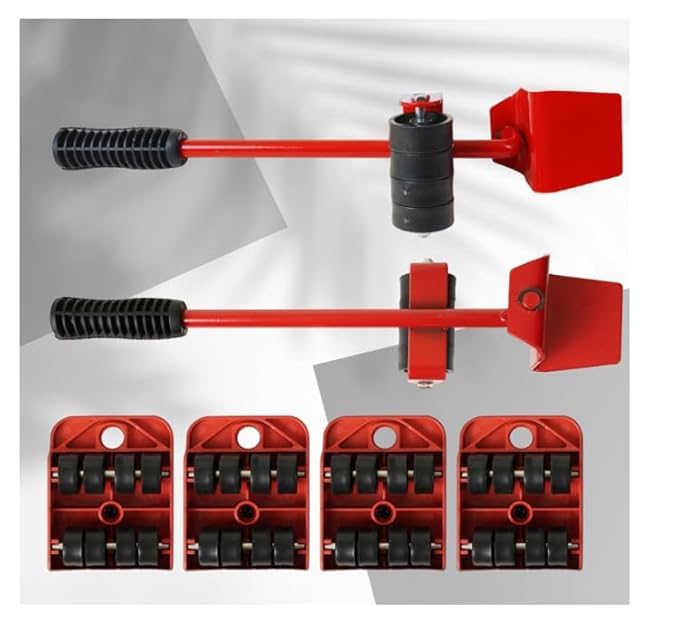 VYOM TRADING Heavy Furniture Mover Lifter Shifting Tool Set Furniture Move Roller Tools 360 Degree Rotatable Pads Furniture Moving Wheels Kit Redesign Your Living Space - Image 3