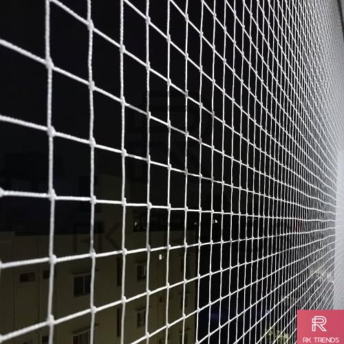 RK Trends Bird Net/Anti Bird Net/Pigeon Net/Garden Net/Bird Control Net UV Stabilised HDPE Monofilament Netting Solution (White, 10 x 20) - Image 4