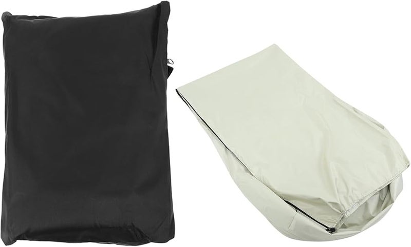 Beige Oxford Fabric Tear Resistant Patio Heater Cover Outdoor Garden Heater Protective Dustproof Shield - Image 2