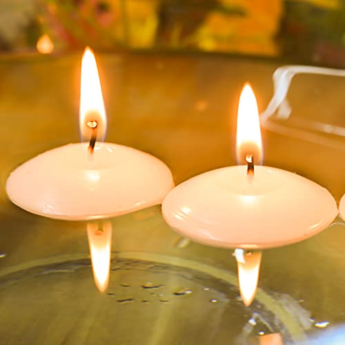 ishua 20 Pcs Floating Candles Centerpieces, 1.5 Inch Unscented Floating Candles Small Decoration for Valentine's Day, Thanksgiving, Wedding, Holiday, Parties and Home Decor - Image 5