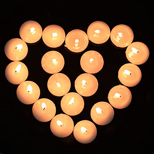 ishua 20 Pcs Floating Candles Centerpieces, 1.5 Inch Unscented Floating Candles Small Decoration for Valentine's Day, Thanksgiving, Wedding, Holiday, Parties and Home Decor - Image 4