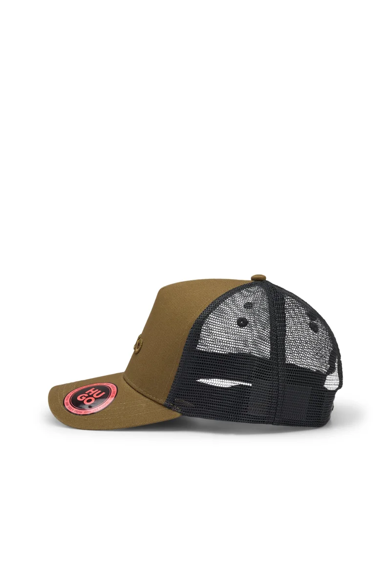 هوجو Cotton-twill cap with mesh panels