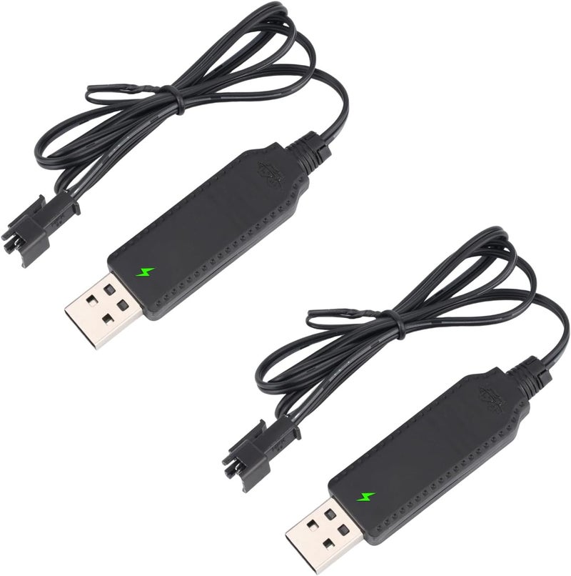 BTFO 2pcs Charger for Bubble Machine Gun, 3.7V SM-2P USB Cable with Indicator Light Compatible with Bubble Bazooka Machine Gun and Bunch O Bubbles - Image 1