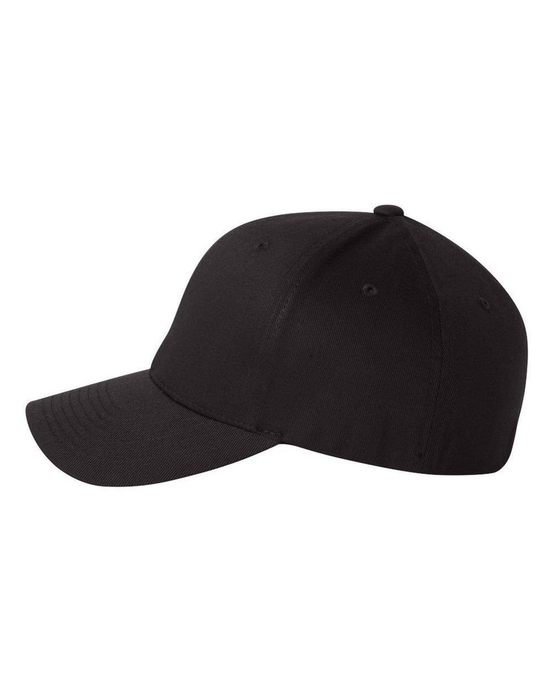 Flexfit 6277 Wooly Combed Twill Cap Black - Image 4