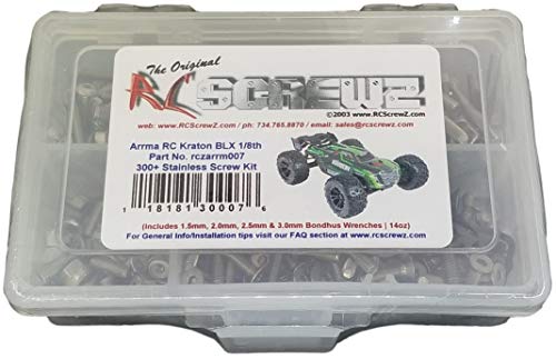 ARRM007 Arrma Kraton BLX 6s BLX V1 Stainless Steel Screw Kits
