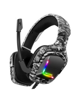 ONIKUMA K20 Wired Gaming Headsets With Microphone RGB Light