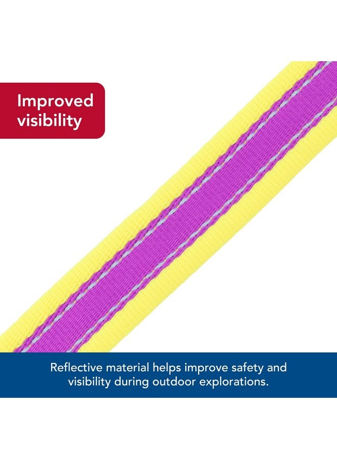 كوستال طوق عاكس للكلاب قابل للتعديل من Coastal Pet - Pro، أرجواني مع أصفر، 1 بوصة × 14-20 بوصة - Image 3